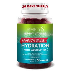 Electrolytes Hydration Gummies Potassium Supplement Gummies Salty Elderberry Chews Workout Recovery Boost Energy Powder Alternative Chloride Zinc