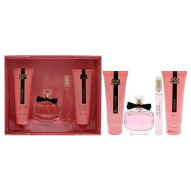 Prestige Fashionista by New Brand for Women - 4 Pc Gift Set 3.4oz EDP Spray, 0.5oz EDP Spray, 4.4oz Shower Gel, 4.4oz Body Lotion