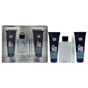 Prestige The New Brand by New Brand for Men - 4 Pc Gift Set 3.3oz EDT Spray, 0.5oz EDT Spray , 4.4oz Shower Gel, 4.4oz After Shave