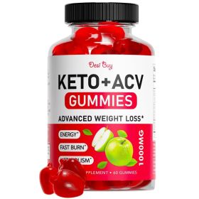 Keto ACV Gummies Advanced Weight Loss Boost Metabolism with Apple Cider Vinegar Keto Supplements Gluten Free Apple Flavor Formula for Men & Women