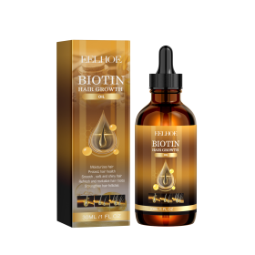 EELHOE Biotin Hair Treatment Oil Deeply Moisturizing Scalp Massage Treatment Thick And Smooth Hair Care Oil (Option: 1PCS)