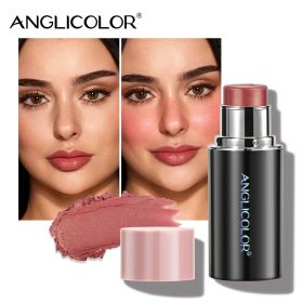 Anglicolor Highlighter Long Lasting,Contour Stick Makeup Naturally,Blush Makeup Smoothing,High Color Rendering,Easy To Mix,Vegan & Cruelty-Fre (Option: Blush Stick01)