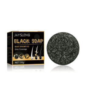 Jaysui Black Hair Soap Black Thick Hair Care Cleansing Scalp Smooth And Strong Hair Shampoo (Option: 2pcs)