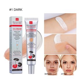 Moisturizing Correcting CC Cream Waterproof Anti-sweat Makeup Before Concealer Lasting Women Makeup Protect Skin Erborian Make (Option: 1 Dark-1PCS)