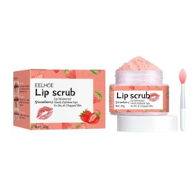 EELHOE Strawberry Lip Scrub, Moisturize Lips, Prevent Dry Crack, Moisturize Dead Skin, And Fade The Corners Of Lips (Option: 1PC)