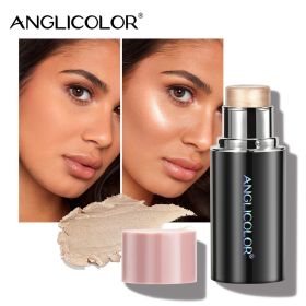 Anglicolor Highlighter Long Lasting,Contour Stick Makeup Naturally,Blush Makeup Smoothing,High Color Rendering,Easy To Mix,Vegan & Cruelty-Fre (Option: Highlighter stick01)