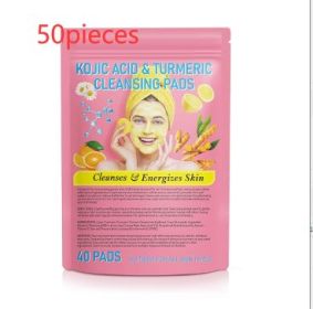 Turmeric Cleansing Pad Compressed Turmeric Kojic Acid (Option: Yellow-40PC  50pieces)