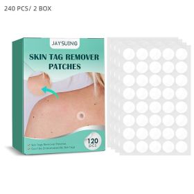 Warts Remover Patch Skin Tags Pimple Treatment Cream Hydrocolloid Gel Mole Wart Meat Grain Flat Silk Warts Invisible Stickers (Color: 2box)