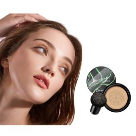 Mushroom Head Air Cushion CC Cream, Natural Moisturizing Foundation for Whitening and Oil Control (Color: Dark Brown)