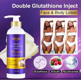 AILKE Super Bleaching And Dark Spot Remove Body Lotion Suitable For Face And Body Women Whitening Moisturizing Skin Care Cream (Color: Glutathione Lotion)