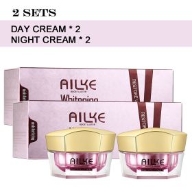 AILKE Lightenin Anti-Wrinkle Face Cream With Collagen, Hyaluronic Acid, Whitening Skin Care Women Facial Moisturizer Set (Color: Pack of 2)