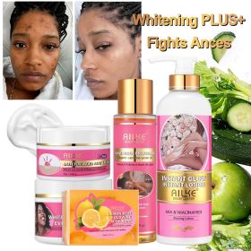 AILKE Clear Stubborn Acne Spots Cream, Pimple Cream for Face and Body, Lightening Body Lotion, Vegan (Color: 5 in 1 Set)