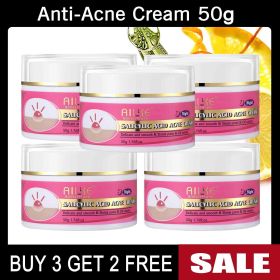 AILKE Clear Stubborn Acne Spots Cream, Pimple Cream for Face and Body, Lightening Body Lotion, Vegan (Color: 5 Pack Cream)