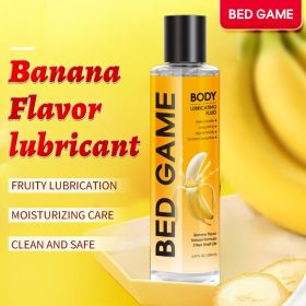 Water-Based Lubricant, Long-Lasting, Non-Sticky, Safe for Toys, Ideal for Men, Women, and Couples, Lubrication Gel for Toys, Large Volume, Gentle (Flavor: bananas)