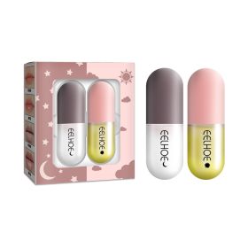 EELHOE Day And Night Lip Moisturizing Capsule, Hydrates Increases Lip Elasticity And Volumizes Lip Duller Lip Plump Lip Liquid (Option: 1PC)