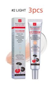 Moisturizing Correcting CC Cream Waterproof Anti-sweat Makeup Before Concealer Lasting Women Makeup Protect Skin Erborian Make (Option: 2 Light Color-3PCS)