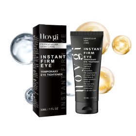 Instant Firm Eye Tightening Cream, Instant Firming Eye Cream With Hyaluronic Acid, Eye Tightener Cream With Collagen Vitamin E (Color: black)